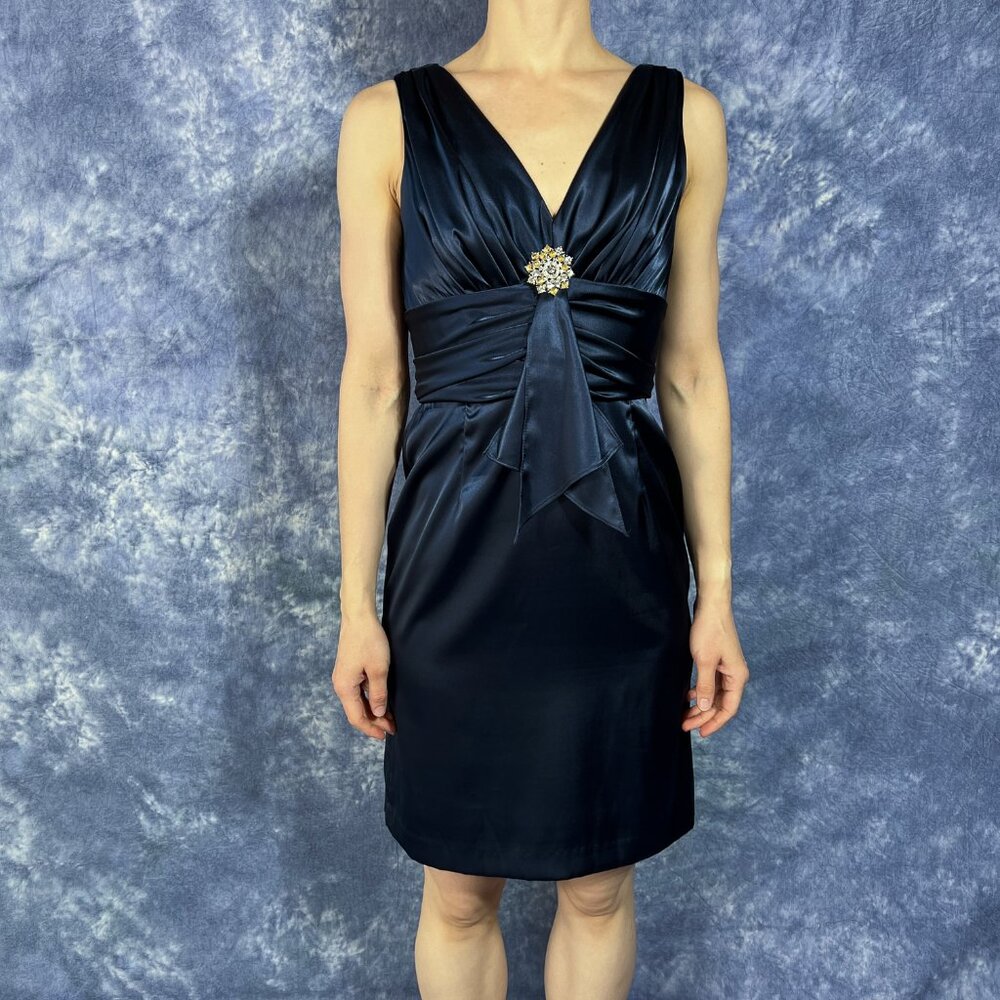 Eliza J Navy Blue Cocktail Dress Sz 8
